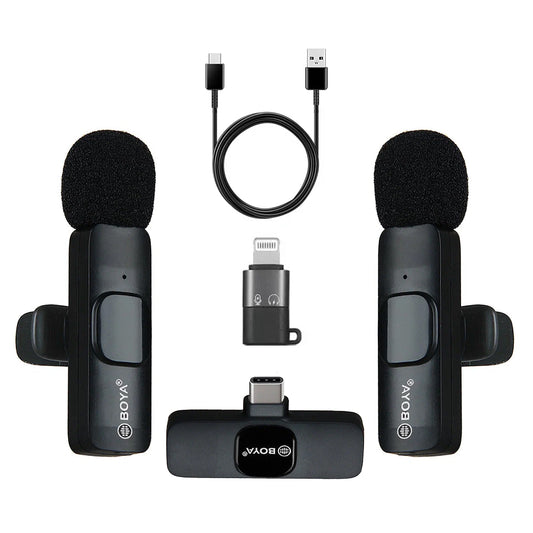 Boya BY-MW3 Dual Wireless Microphone with C-type & IOS
